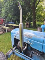 Fordson Dextra-Special High-Pipe Auspuff Schalldämpfer
