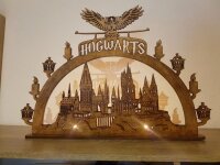 Hogwarts Schwibbogen Lichterbogen Lichterkranz aus Harry...