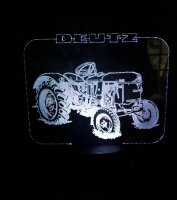 LED Lampen Deutz Traktor Schlepper mit Personalisierung Tischlampe Nachtlampe