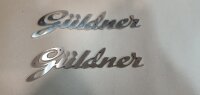 Traktor Schlepper Güldner Linde Schriftzug Emblem Schrift Aluminium Edelstahl